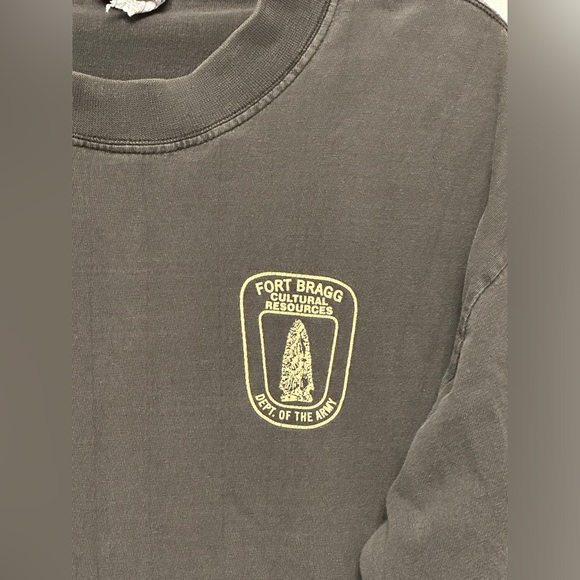 Vintage Fort Bragg Cultural Resources Dept. of the Army long sleeve t-shirt - Picture 2 of 6